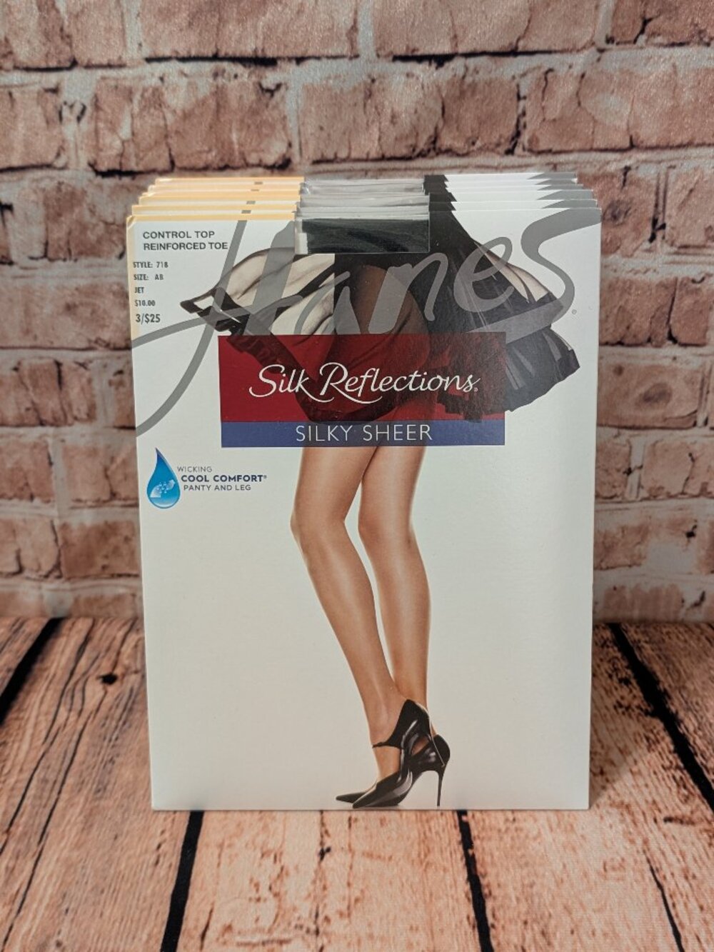 Hanes Silk Reflections Silky Sheer Pantyhose 6 Packs Size AB